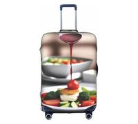 XZDCAL Culinary Bliss Valigia Cover.The copertura non include la valigia stessa, bianco, L