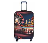 XZDCAL CursedCarnival - Copertura per valigia. La copertura non include la valigia stessa, bianco, L