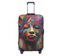 XZDCAL Custodia per valigie con pennellate. La copertura non include la valigia stessa, bianco, XL