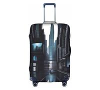 XZDCAL Custodia per valigie Dark Future. La copertura non include la valigia stessa, bianco, S