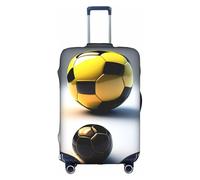 XZDCAL Due palloni da calcio di diverse dimensioni Valigia Cover.The copertura non include la valigia stessa, bianco, M