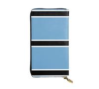 XZDCAL Flag of Botswana - Portafoglio lungo in pelle alla moda per ragazze e donne con scomparti multipli, nero, taglia unica, Nero , Taglia unica