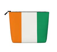 XZDCAL Flag of Cote d'Ivoire - Astuccio per trucchi monostrato, effetto lino, con cerniera, per le vostre esigenze quotidiane o di viaggio, nero, taglia unica, Nero , Taglia unica