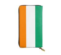 XZDCAL Flag of Cote d'Ivoire - Portafoglio lungo in pelle alla moda per ragazze e donne con scomparti multipli, nero, taglia unica, Nero , Taglia unica