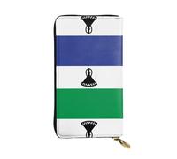 XZDCAL Flag of Lesotho - Portafoglio lungo in pelle alla moda per ragazze e donne con scomparti multipli, nero, taglia unica, Nero , Taglia unica