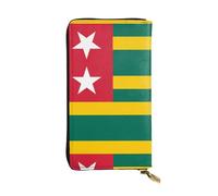 XZDCAL Flag of Togo - Portafoglio lungo in pelle alla moda per ragazze e donne con scomparti multipli, nero, taglia unica, Nero , Taglia unica