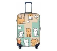 XZDCAL Furry Friends - Copertura per valigia. La copertura non include la valigia stessa, bianco, XL