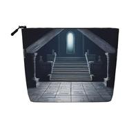 XZDCAL GhostlyGathering - Astuccio per trucco monostrato, effetto lino, con cerniera, per le tue esigenze quotidiane o di viaggio, nero, taglia unica, Nero , Taglia unica