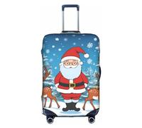 XZDCAL Graziosa copertura per valigia con cervo natalizio. La copertura non include la valigia stessa, bianco, XL