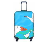 XZDCAL Happy White Goose Bagagli Valigia Copertura.La copertura non include la valigia stessa, bianco, XL