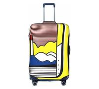 XZDCAL Lichtenstein Style Bagagli Valigia Cover.La copertura non include la valigia stessa, bianco, S