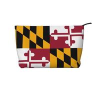 XZDCAL Maryland State Flag - Trousse in velluto a coste con fodera robusta, per viaggi e uso quotidiano, colore nero, taglia unica, Nero , Taglia unica