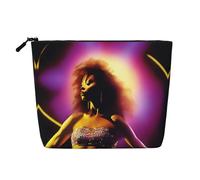 XZDCAL Performer's Glow - Astuccio per trucco monostrato effetto lino con cerniera per soddisfare le tue esigenze quotidiane o di viaggio, nero, taglia unica, Nero , Taglia unica