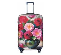 XZDCAL Romance Blooms - Copertura per valigia. La copertura non include la valigia stessa, bianco, XL