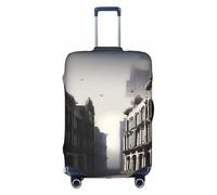 XZDCAL Ruined Cities - Copertura per valigia. La copertura non include la valigia stessa, bianco, L