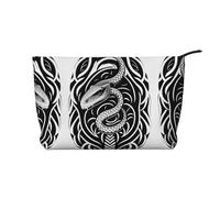 XZDCAL Si tratta di una borsa per il trucco in velluto a coste con una robusta fodera per viaggi e uso quotidiano, nera, taglia unica, Nero , Taglia unica