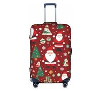 XZDCAL Simpatico regalo di Babbo Natale. La copertura non include la valigia stessa, bianco, L