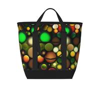 XZDCAL Texture - Borsa tote universale mimetica di grande capacità per donne, generi alimentari, pranzo e picnic, nera, taglia unica, Nero , Taglia unica