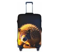 XZDCAL Timid Hedgehog - Valigia per bagagli. La copertura non include la valigia stessa, bianco, XL