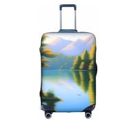 XZDCAL Tranquil Lake Valigia Cover Bagagli. La copertura non include la valigia stessa, bianco, XL