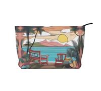 XZDCAL Travel Bliss - Trousse in velluto a coste con fodera robusta, per viaggi e uso quotidiano, colore: nero, taglia unica, Nero , Taglia unica