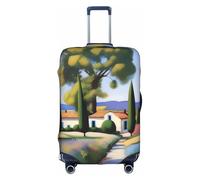 XZDCAL Una copertura per valigia con paesaggi francesi. La copertura non include la valigia stessa, bianco, S