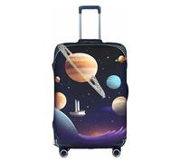 XZDCAL una copertura per valigia Cosmic Voyage. La copertura non include la valigia stessa, bianco, XL