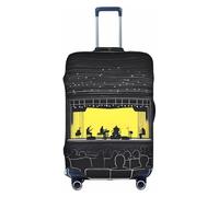 XZDCAL Una copertura per valigia da concerto notturna. La copertura non include la valigia stessa, bianco, L