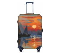 XZDCAL Una copertura per valigia Impression Sunrise. La copertura non include la valigia stessa, bianco, S
