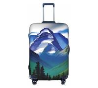 XZDCAL Una copertura per valigia Mountain Majesty. La copertura non include la valigia stessa, bianco, L