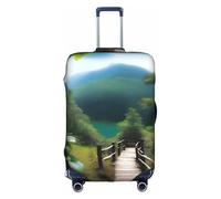 XZDCAL Una copertura per valigia Nature Adventure. La copertura non include la valigia stessa, bianco, S