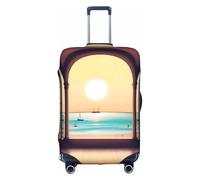 XZDCAL Una copertura per valigia Travel Bliss. La copertura non include la valigia stessa, bianco, S