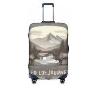 XZDCAL Una copertura per valigia Wild Journeys. La copertura non include la valigia stessa, bianco, S