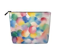 XZDCAL Watercolor Dream, astuccio per trucco monostrato effetto lino, con cerniera, per le tue esigenze quotidiane o di viaggio, nero, taglia unica, Nero , Taglia unica