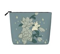 XZDCAL White Bauhinia - Astuccio per trucco monostrato, effetto lino, con cerniera, per le tue esigenze quotidiane o di viaggio, nero, taglia unica, Nero , Taglia unica