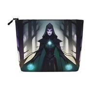 XZDCAL WraithsAndWitches - Astuccio per trucchi monostrato, effetto lino, con cerniera, per le tue esigenze quotidiane o di viaggio, nero, taglia unica, Nero , Taglia unica