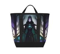 XZDCAL WraithsAndWitches Borsa termica grande capacità per le donne, commestibili, pranzi e pic-nic, nero, taglia unica, Nero, Taglia unica