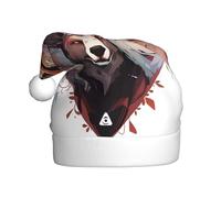 XZDDG Cappello natalizio da lupo e renna per adulti, accessorio per feste in maschera, copricapo di Babbo Natale