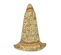 XZDDG Treasure Maze - Mantello con cappuccio, taglia M, per adolescenti, cosplay, feste in maschera