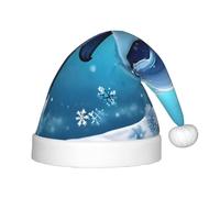 XZDDG Winter the delphin Holiday Plush Hat for Event Party Dress-up, soffice berretto rifinito con pom top