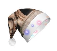 XZDDX Heritage Sites - Cappello natalizio con luci decorative per adulti, con LED lampeggiante