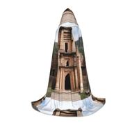 XZDDX Heritage Sites - Mantello con cappuccio per adolescenti, per Halloween, cosplay, carnevale, giochi di ruolo