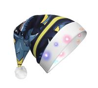 XZDDX MidnightMonsters - Cappello natalizio con luci decorative per adulti, con LED lampeggiante