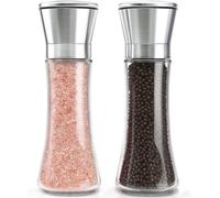 XZDEAIR Utensili da Cucina Macinapepe Manuale Trasparente, grossolanità Regolabile, macinino per Sale Marino, macinino per spezie a Lunga Durata e conservazione Fresca Migliorato