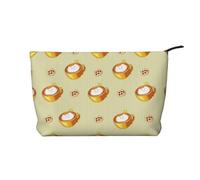 XZDHYZ Borsa cosmetica riutilizzabile con gatto in stile cartone animato, graziosa ed elegante, multifunzionale, per viaggi, uso quotidiano e regalo, nera, taglia unica, Nero , Taglia unica