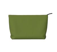 XZDHYZ Borsa cosmetica riutilizzabile verde scuro tinta unita - Carina ed elegante borsa multifunzionale per viaggi, uso quotidiano e regalo, nero, taglia unica, Nero , Taglia unica