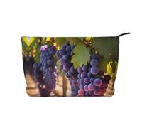 XZDHYZ Desert Grapes - Trousse cosmetica riutilizzabile, graziosa ed elegante, multifunzione, per viaggi, uso quotidiano e regalo, nera, taglia unica, Nero , Taglia unica