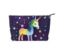 XZDHYZ One-horse star - Trousse per cosmetici riutilizzabile, graziosa ed elegante, multifunzione, per viaggi, uso quotidiano e regalo, nera, taglia unica, Nero , Taglia unica