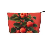 XZDHYZ Red Albicocca, borsa cosmetica riutilizzabile, graziosa ed elegante, multifunzione, per viaggi, uso quotidiano e regalo, nera, taglia unica, Nero , Taglia unica