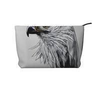XZDHYZ Sketching an eagle - Trousse riutilizzabile per cosmetici, carina ed elegante, multifunzionale, per viaggi, uso quotidiano e regalo, nero, taglia unica, Nero , Taglia unica